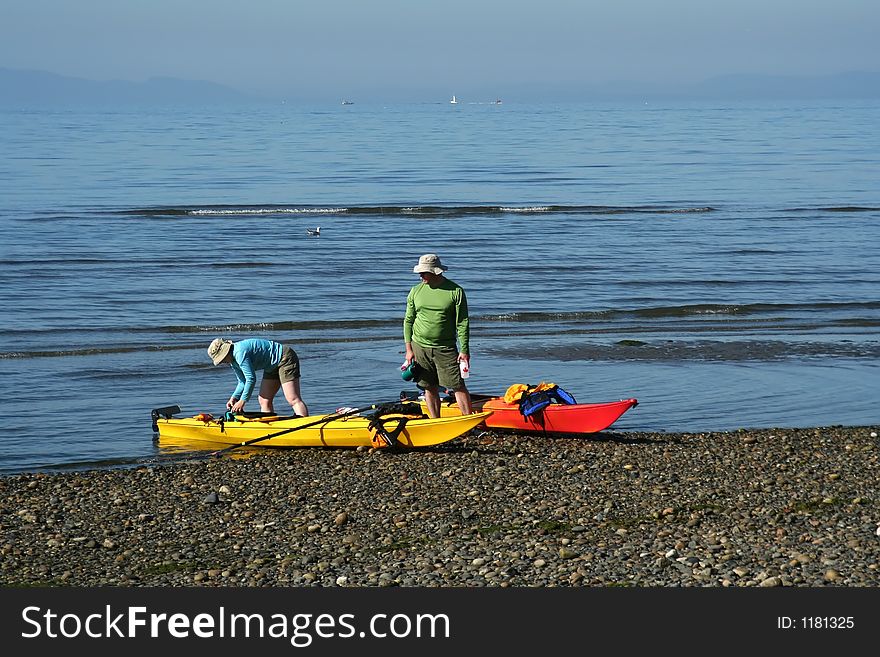 Kayaking Couple