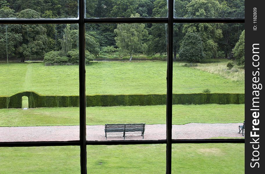 A window of a castle in Scotland