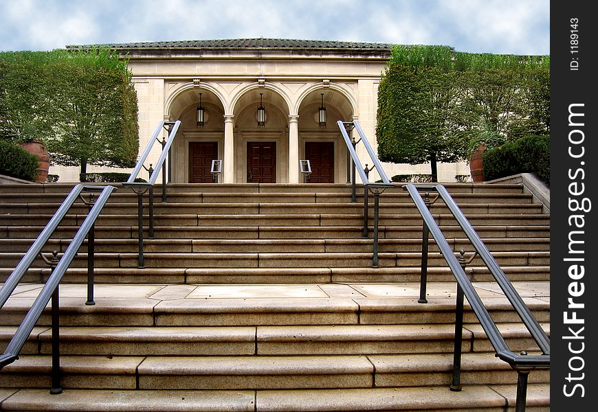 Arched doorways and stairs 2