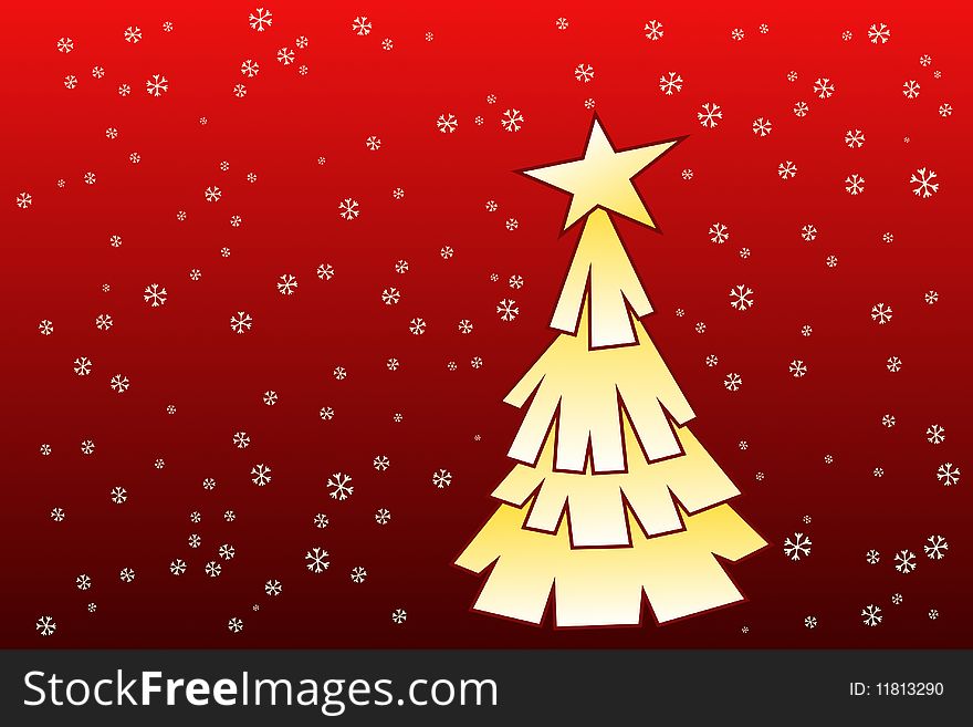 Vector illlustration of Christmas Tree