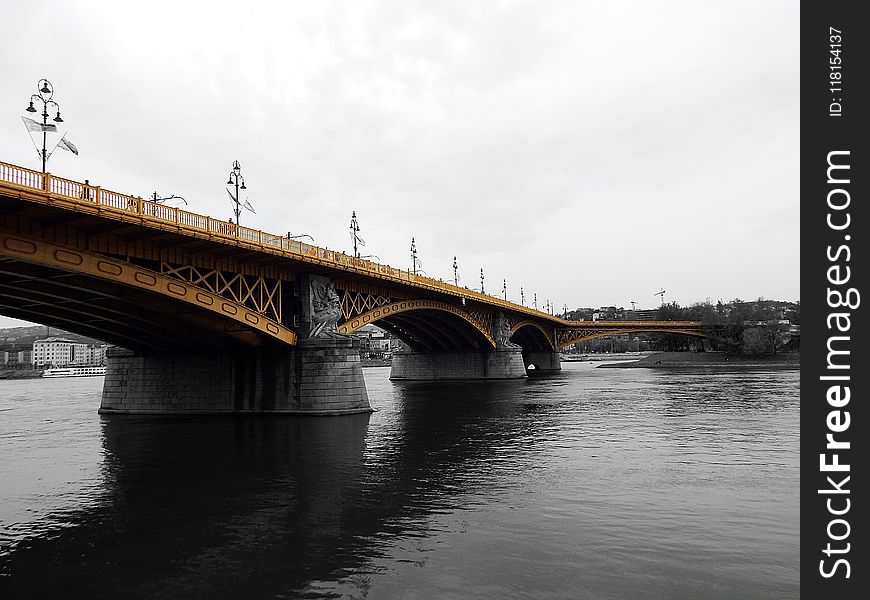 Bridge, River, Sky, Fixed Link