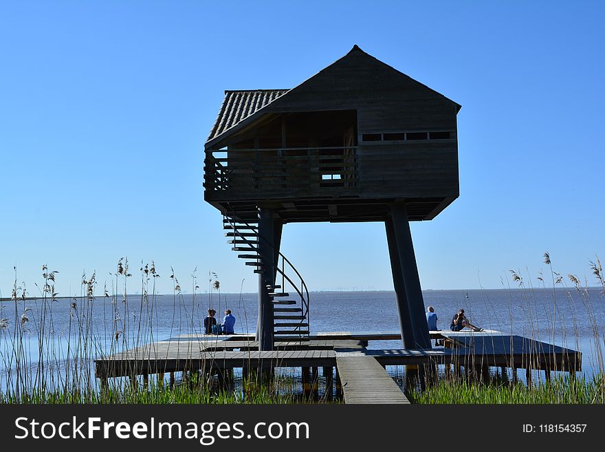 Sky, Hut, House, Building