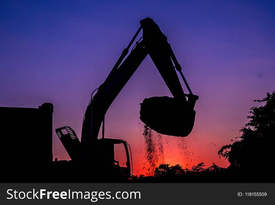 Sky, Silhouette, Heat, Evening