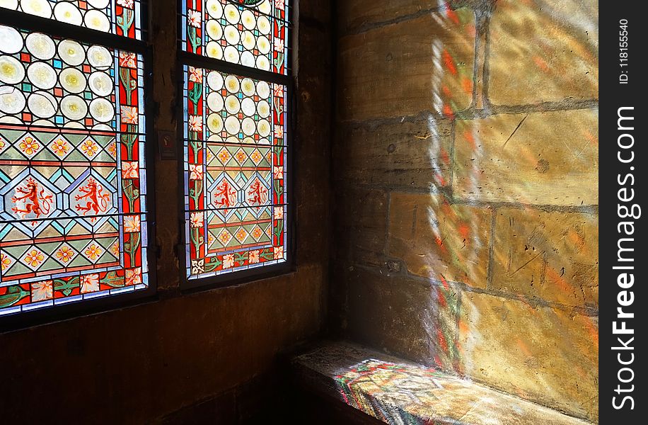 Stained Glass, Glass, Window, Material