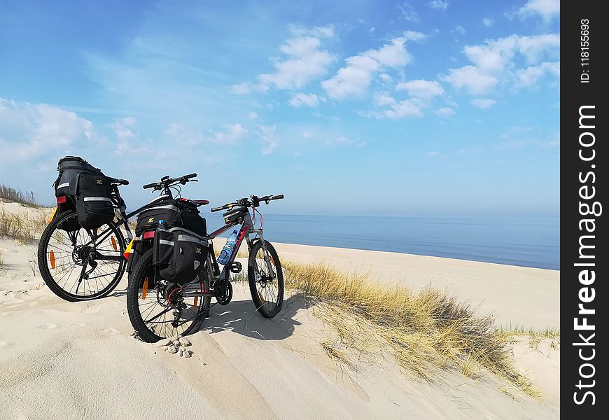 Motorcycle, Mode Of Transport, Sky, Sand