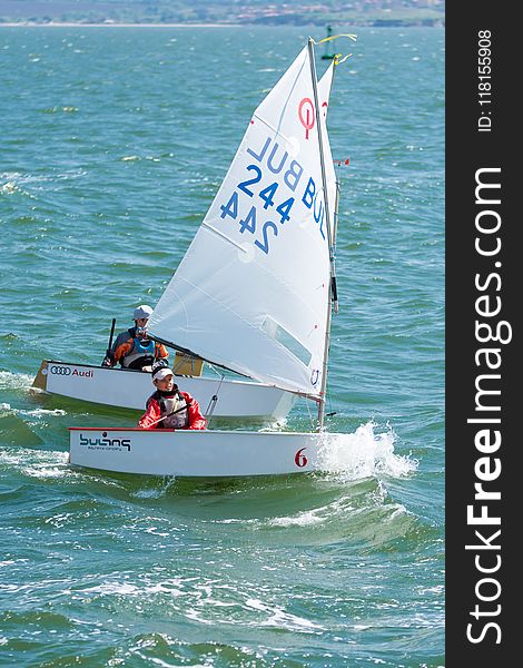 Dinghy Sailing, Sail, Water Transportation, Sailboat