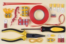 Electrical Tools And Component Stock Image