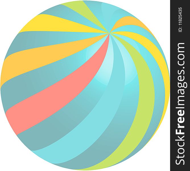 Rainbow ball design for various usage options