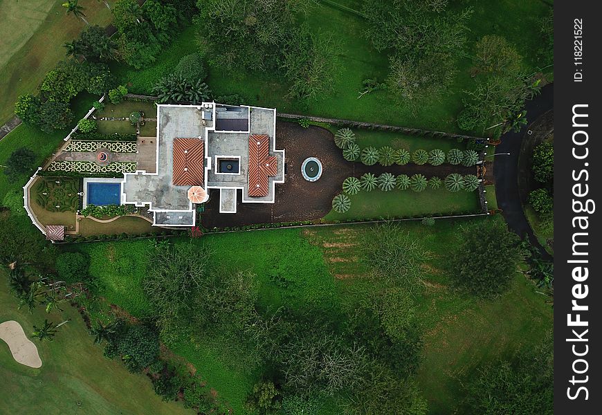Aerial Photography Of House