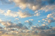 Clouds In The Sunset Sky Stock Photo Clouds In The Sunset Sky Stock Photo