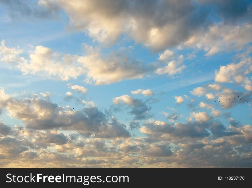 Clouds In The Sunset Sky