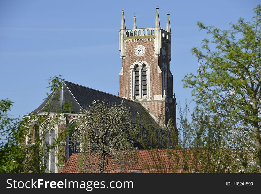 Building, Steeple, Church, Medieval Architecture