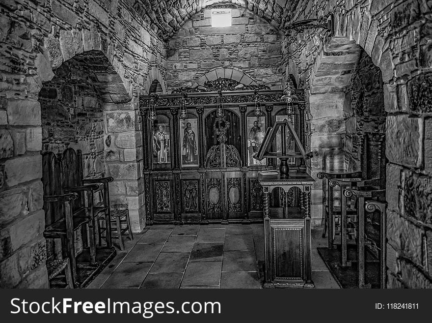 Black And White, Monochrome Photography, Medieval Architecture, Arch