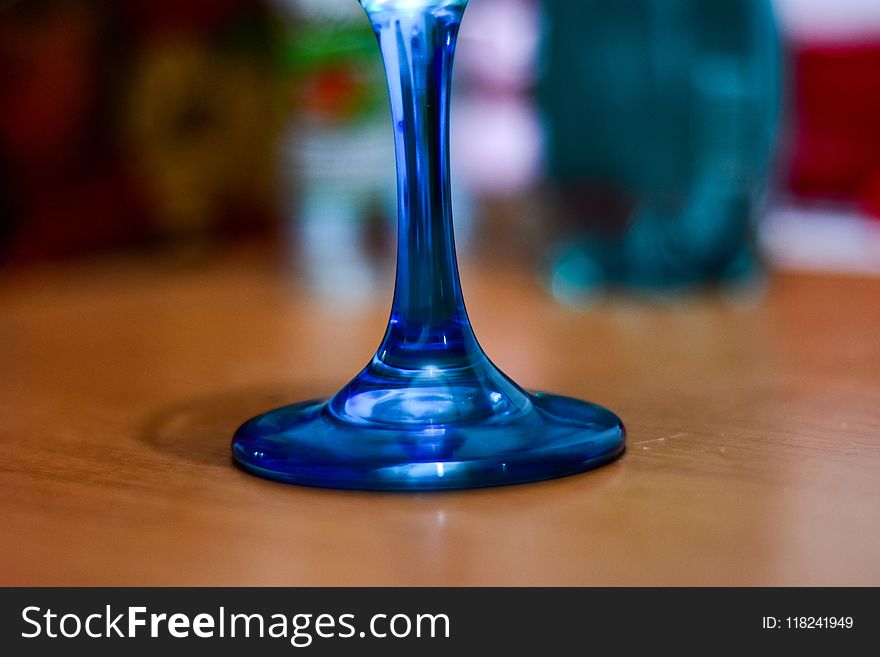 Blue, Glass, Cobalt Blue, Wine Glass