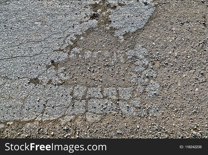 Asphalt, Soil, Wall, Road Surface