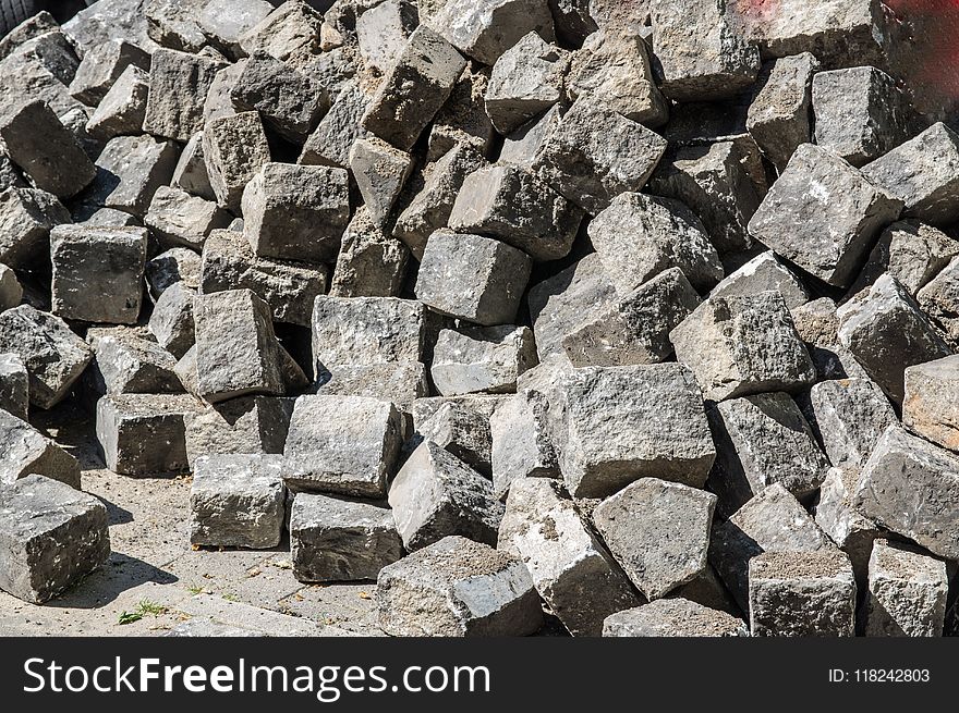 Rock, Rubble, Cobblestone, Stone Wall