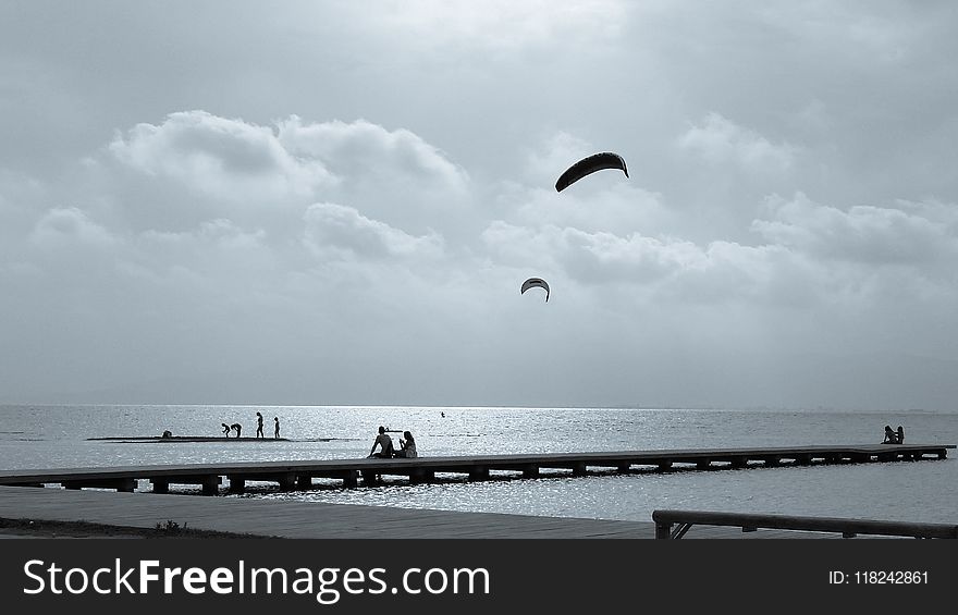 Cloud, Sky, Sea, Kite Sports