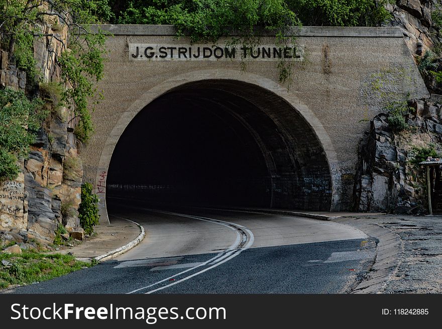 Tunnel, Infrastructure, Road, Arch
