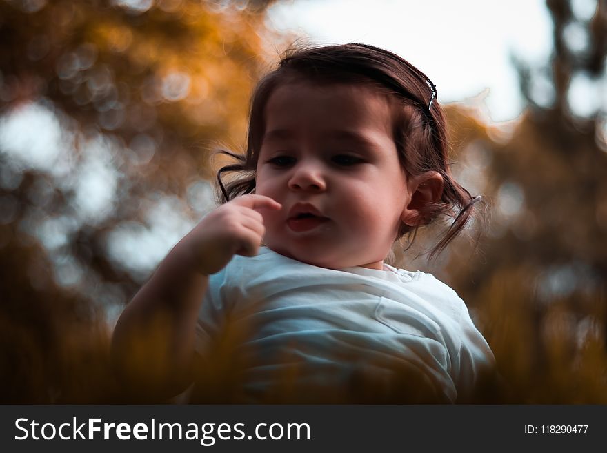 Selective Focus Photography of a Toddler