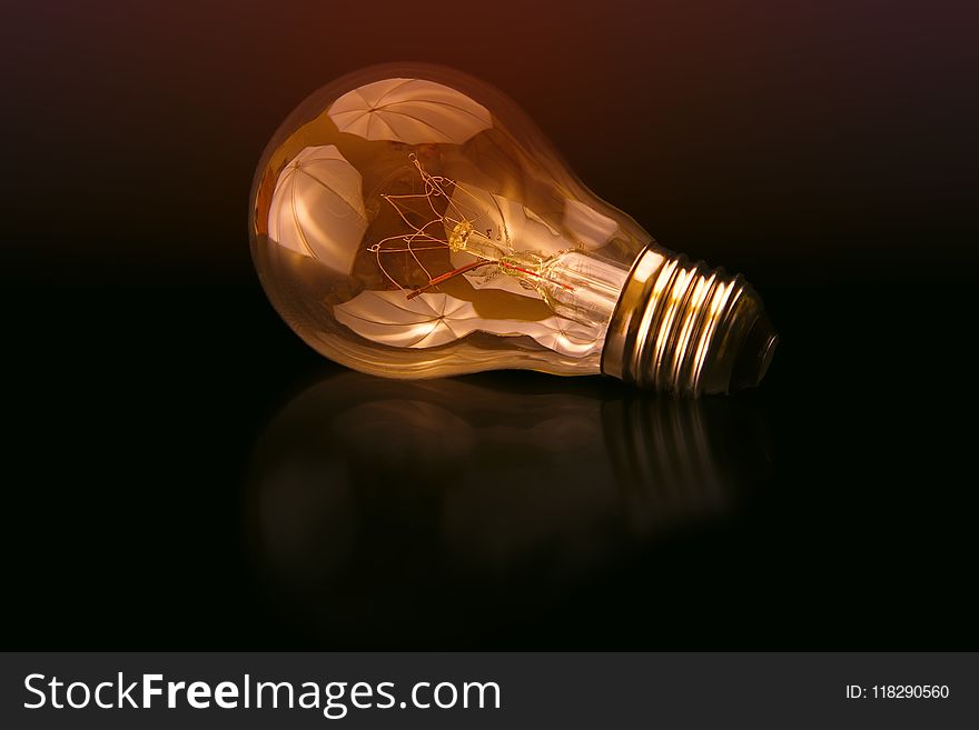 Selective Focus Photography Of Light Bulb