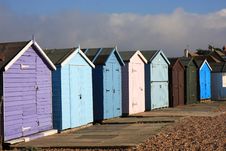 Beach Huts Royalty Free Stock Photography Beach Huts Royalty Free Stock Photography