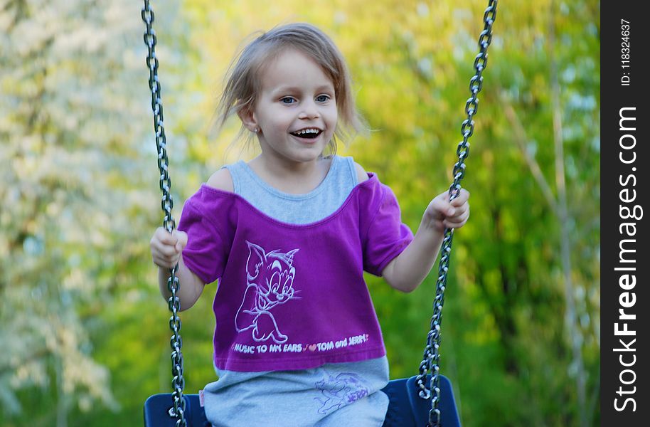 Nature, Facial Expression, Purple, Child