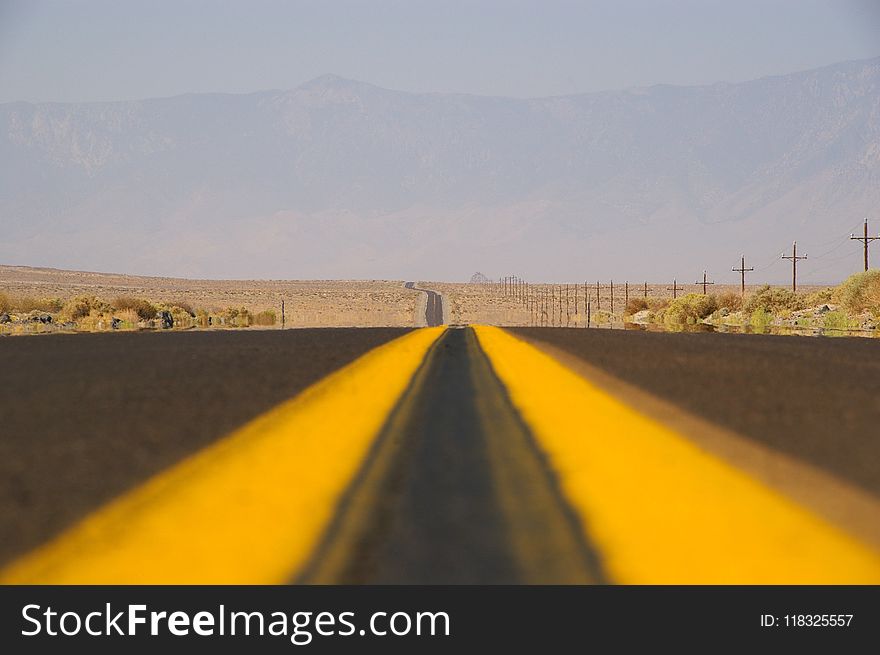 Road, Yellow, Sky, Horizon