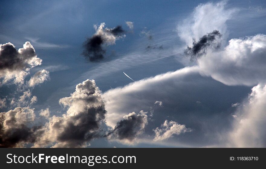 Dramatic Stormy Clouds, Sky Bakcground,