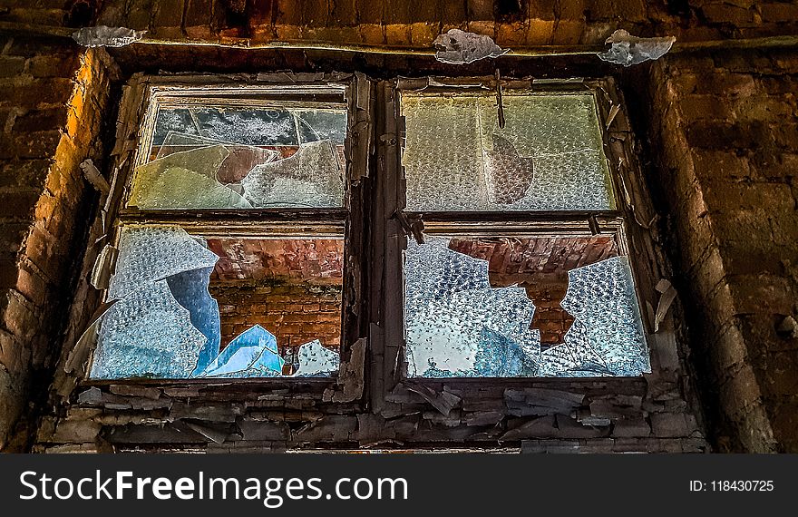 Window, Wall, Brick, Facade