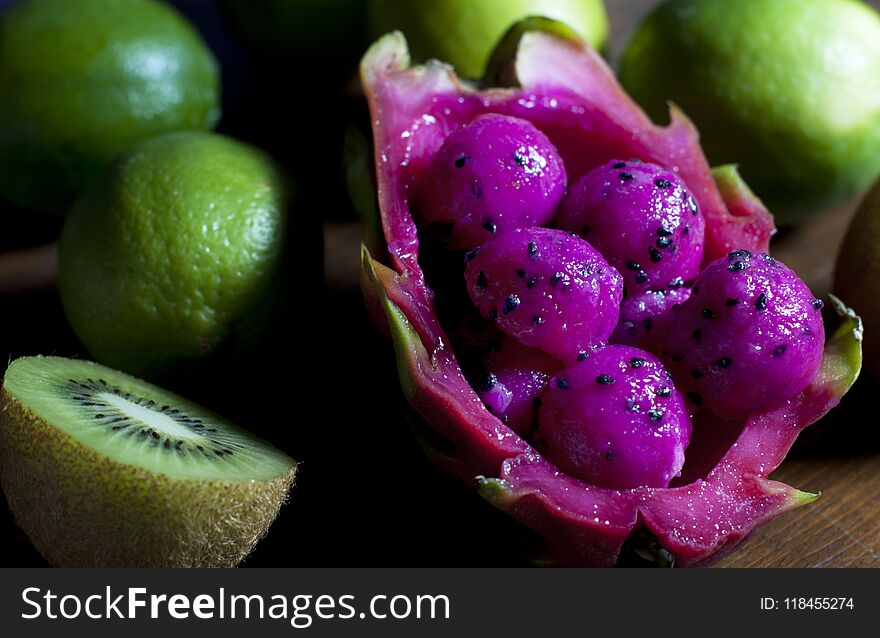 Fresh, Organic Pink Dragonfruit/Pitaya fruit