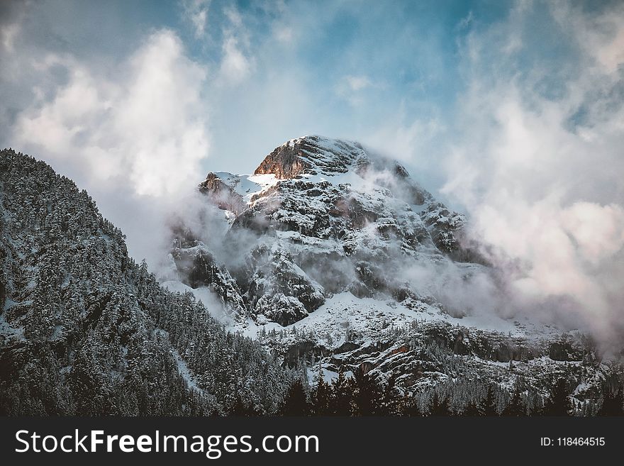 Snow-covered Mountain Peak