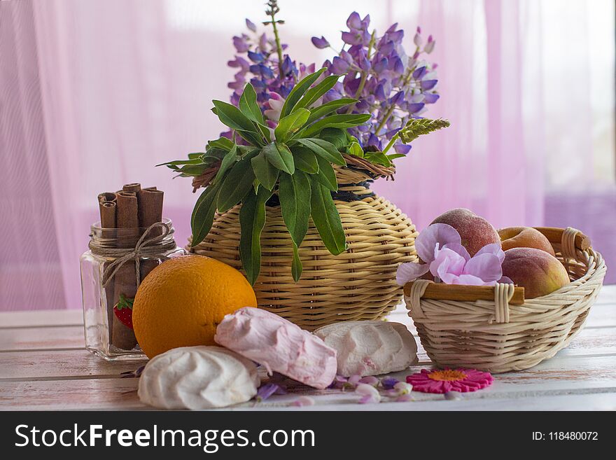 Colored, Sweet Fruit Basket