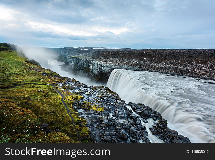 Most powerful waterfall Dettifoss