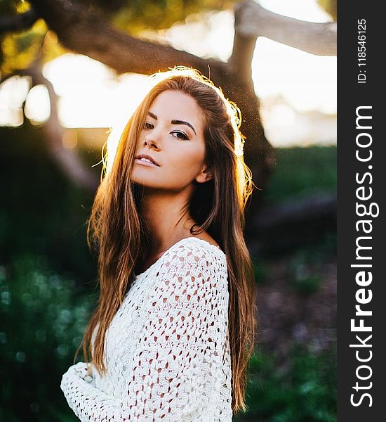 Photo Of Woman Wearing White Crochet Cardigan