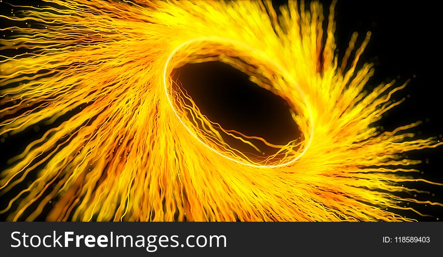 Creative Yellow Vortex Backdrop