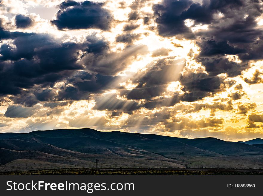 Clouds, Dusk, Landscape