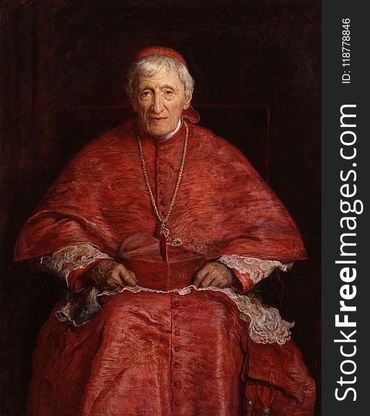 Cardinal, Pope, Elder, Painting