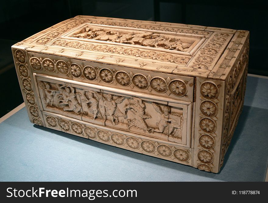 Carving, Stone Carving, Box, Furniture