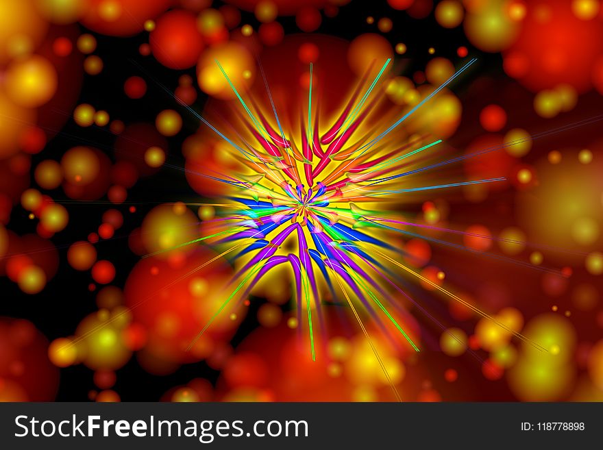 Fireworks, Close Up, Event, Macro Photography