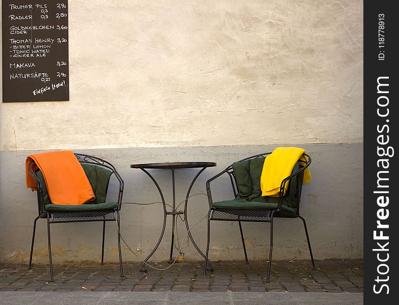 Furniture, Yellow, Chair, Wall