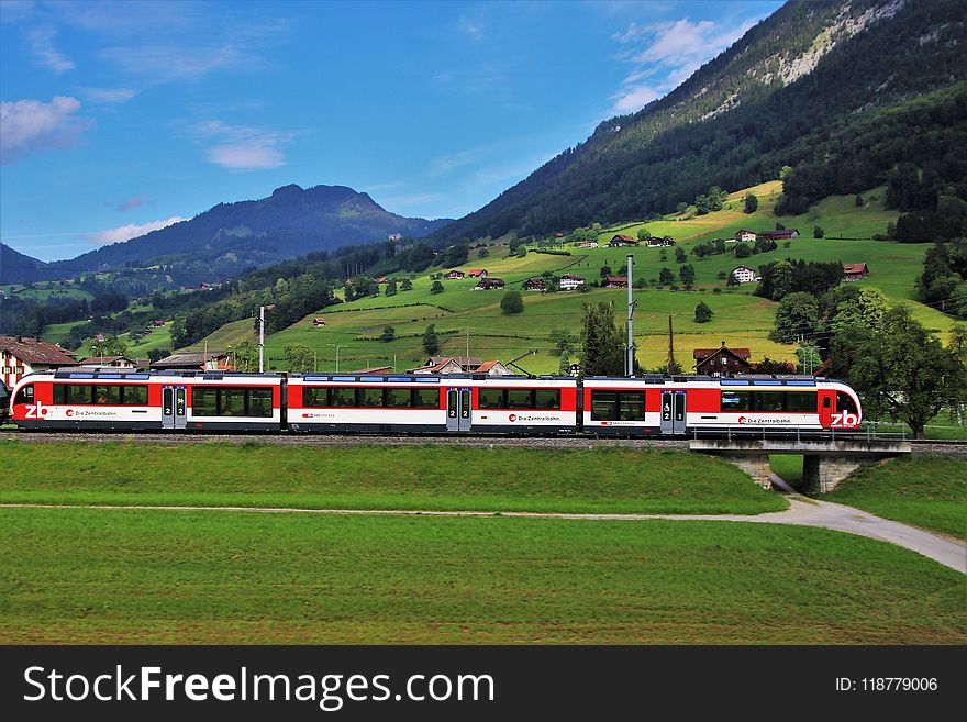 Transport, Track, Mountain Range, Train