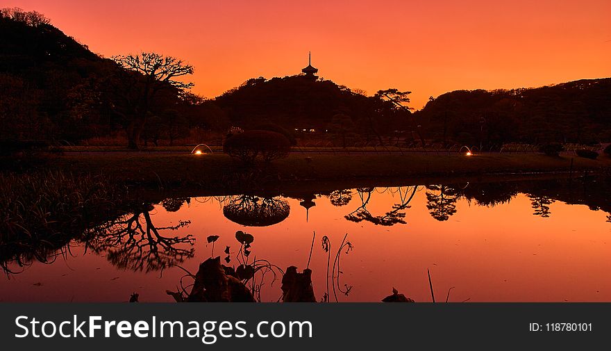 Reflection, Sky, Sunrise, Dawn