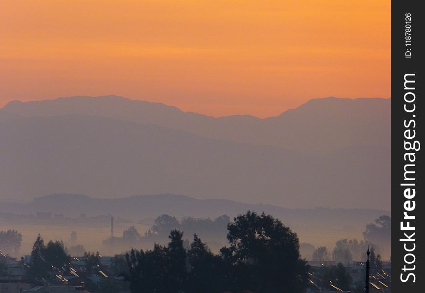 Sky, Dawn, Sunrise, Red Sky At Morning