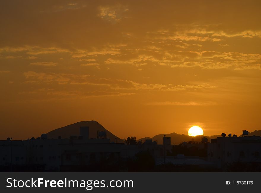 Sky, Afterglow, Horizon, Sunrise