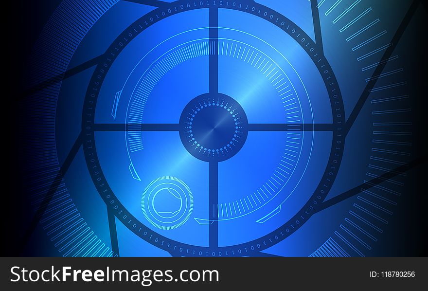 Blue, Technology, Circle, Computer Wallpaper