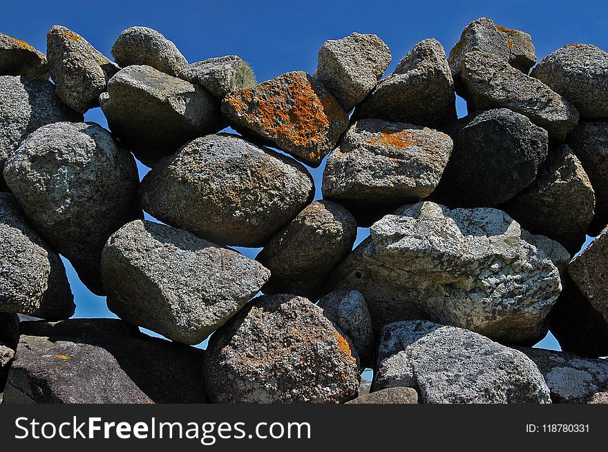 Rock, Boulder, Bedrock, Sky