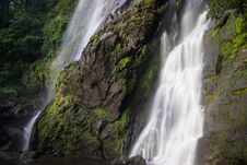 Waterfall In Natural Deep Forest Royalty Free Stock Photography Waterfall In Natural Deep Forest Royalty Free Stock Photography