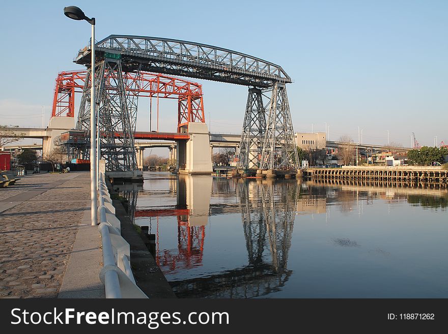 Waterway, Bridge, Reflection, Water