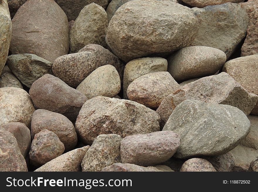 Rock, Boulder, Pebble, Bedrock