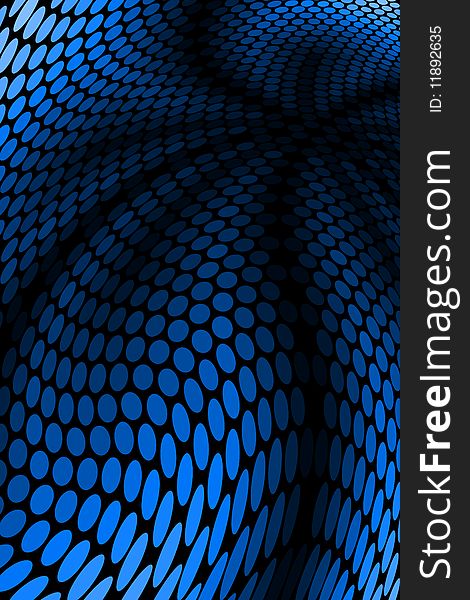 Vector illustration of Blue Spot Pattern